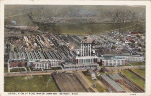 Michigan Detroit Aerial View Ford Motor Company Curteich sk5567