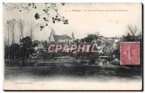 Old Postcard Vierzon Vierzon A corner taken from the Berry canal