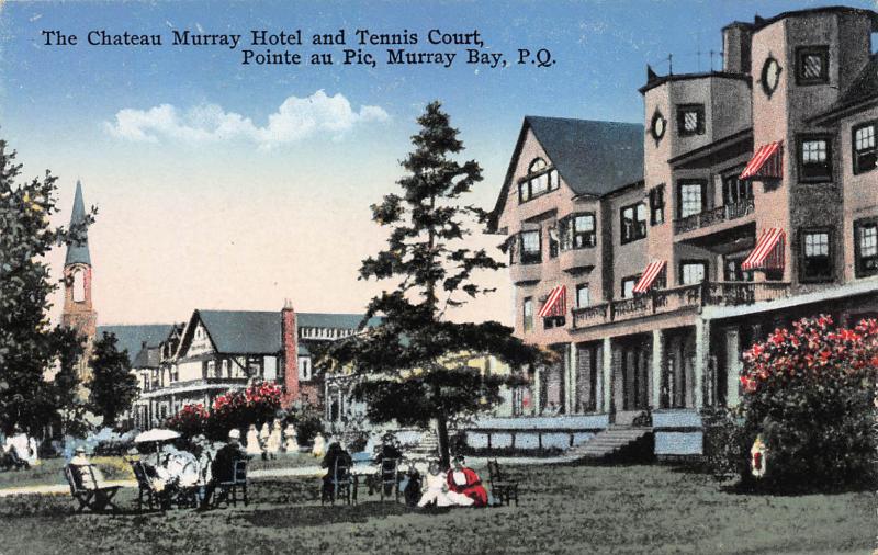 Chateau Murray Hotel, Murray Bay, Quebec, Canada, Early Postcard, Unused