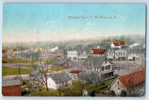1911 Riverside New Jersey NJ Vintage Postcard Birdseye View N.W. House Exterior