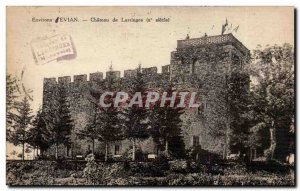 Evian les Bains Old Postcard Castle of Larringes (10th)