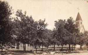 Iowa Ia Postcard Real Photo RPPC 1914 SIBLEY Catholic Church Parsonage