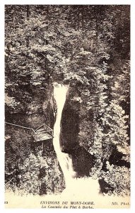 France Environs du Mont Dore, la Cascade du Plat a Barbe, Waterfall