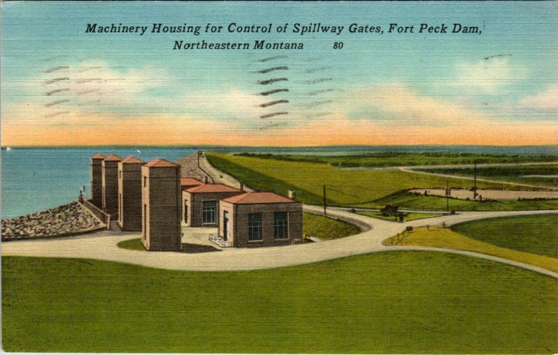 Machinery Housing, Spillway Gates,Fort Peck Dam,Northeatern,MT