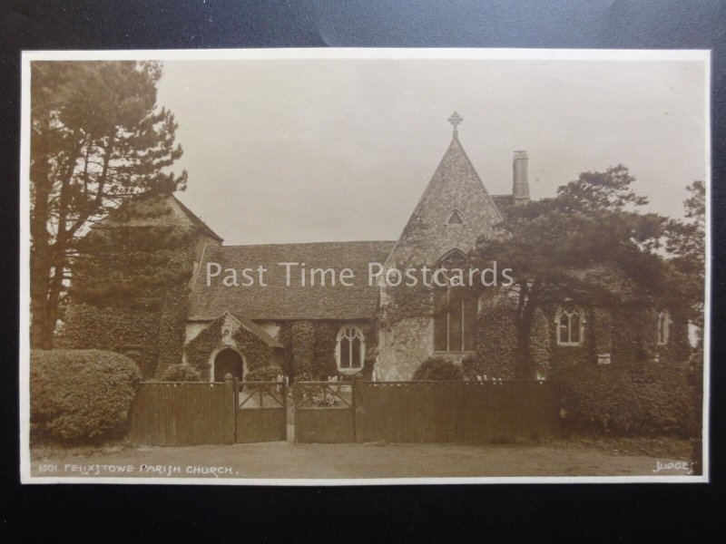 Suffolk FELIXSTOWE Parish Church of St Peter & St Pauls c1913 RP by Judges 1501