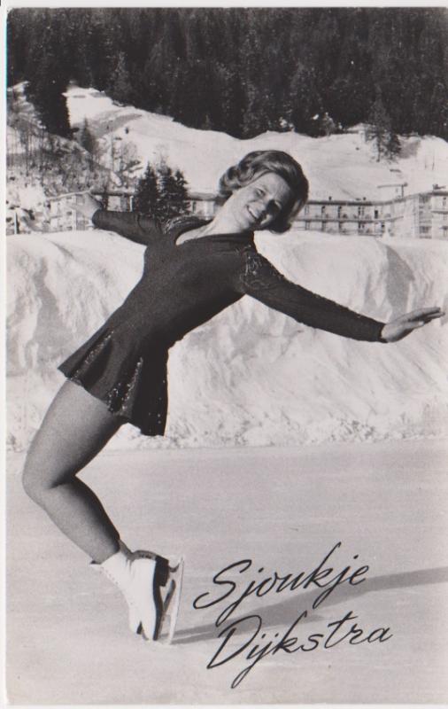 1955 HOLLAND CHAMPION FIGURE SKATER - SJOUKJE DYKSTRA