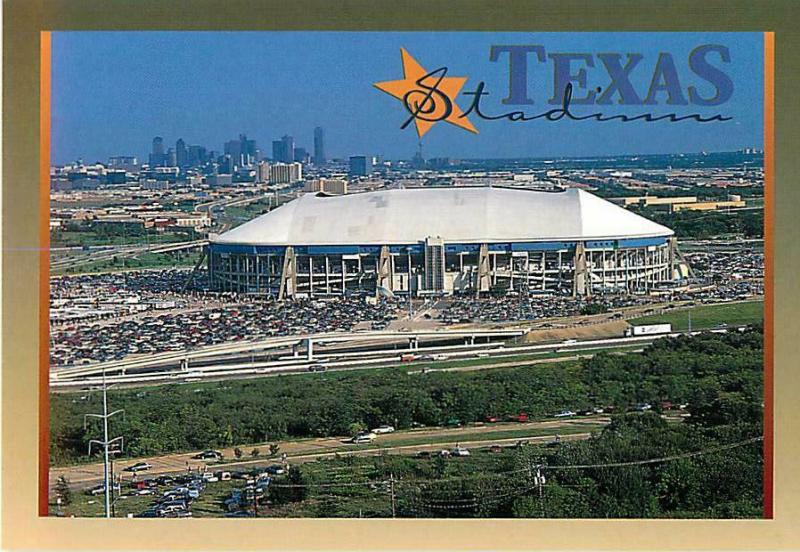 Irving Texas Stadium Aerial View Postcard