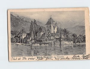 Postcard The Castle Oberhofen am Thunersee Switzerland