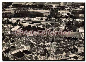 Modern Postcard Tonnerre Yonne view Aerienne Notre Dame church The Old Hospit...