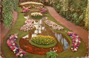 Postcard MO St. Louis - Forest Park  - Jewel Box Floral Display