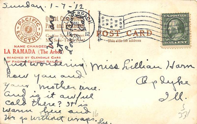 La Ramada (The Arbor) Casa Verdugo CA