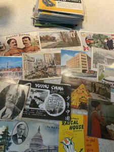 127 Advertising Postcards Lot 1910-Chrome Gas Station Food Automobile Beer