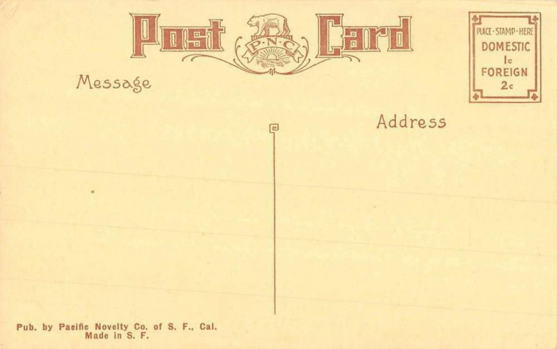 Aberdeen Washington Heron Street Looking West Vintage Postcard KK598