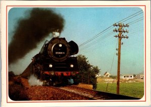 Aus Der 01 121 Hersteller Krupp 1935 Steam Locomotive Vintage Postcard BS22