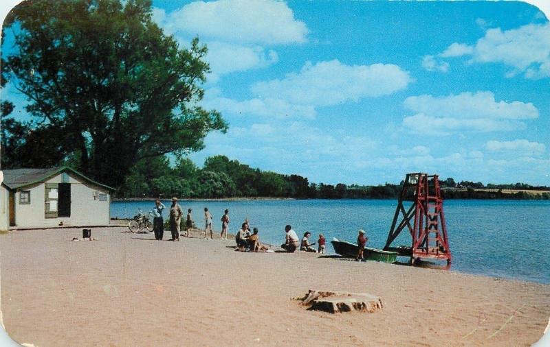 Geneva New YorkSeneca Lake ParkSwim Beach HousePlatformBicycle1950s