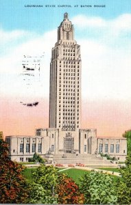 Louisiana Baton Rouge State Capitol Building 1940