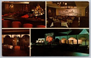 Interior~Warren Ohio~El Rio Restaurant~Dining Room~Cocktail Lounge~1950s PC