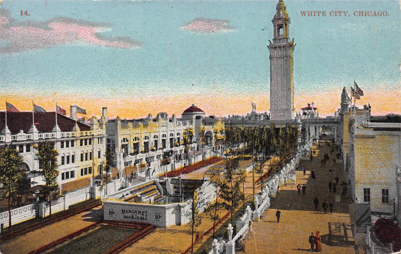 White City, Chicago, Illinois, Early Postcard, Unused