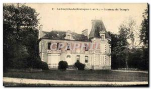 Old Postcard La Guerche de Bretagne Chateau Temple