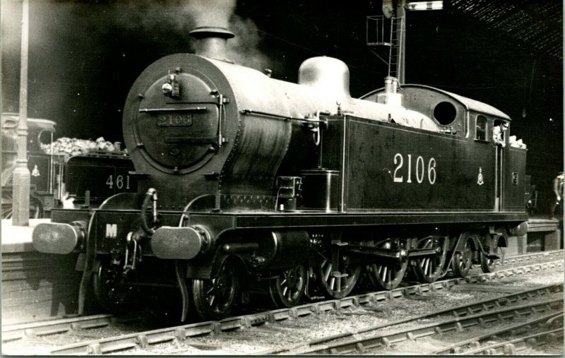 Vtg Locomotive Railroad Photograph - Beyer Peacock & Co UK Steam Engine 2106