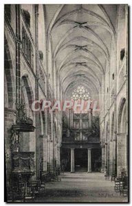 Old Postcard Treguier The Cathedral Organs