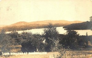 Lake Sunapee NH at Burkehaven Real Photo Postcard