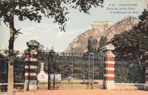 BR93197 cherbourg entree du jardin public et la montagne du roule  france