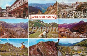 Modern Postcard Mont Dore Sancy Pu Dome from left to right