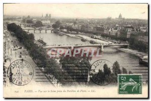 Old Postcard Paris Seine View Flore Pavilion Jack