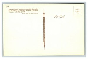 Vintage 1960's Postcard Memorial Causeway Clearwater Beach Skyline Florida