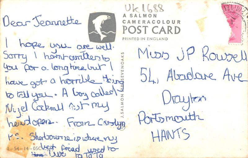 uk1688 sherborne dorset real photo uk