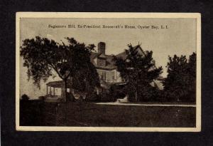 NY President Roosevelt House Oyster Bay Long Island New York Postcard Sagamore