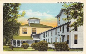 The Inn Hotel Winona Lake Indiana linen postcard