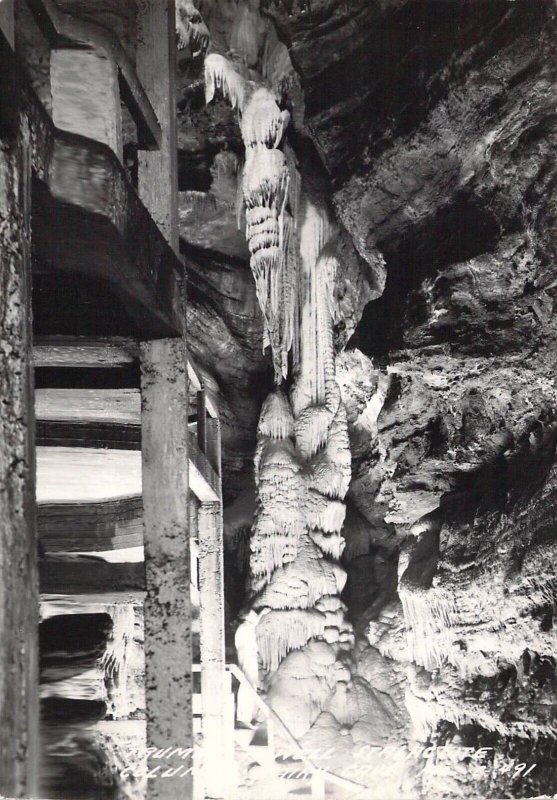 RPPC, Trumpet Well, Fairy Cave(Talking Rocks Cave),Branson MO,Old Post Card