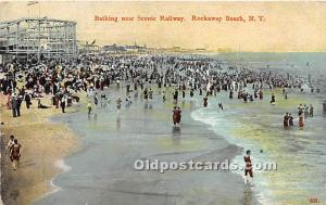 Bathing near Scenic Railway Rockaway Beach, Long Island, NY, USA 1909 