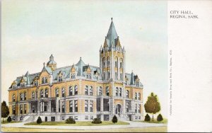 City Hall Regina Saskatchewan SK Sask Unused Postcard H37