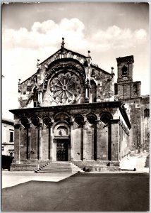 Troia - Basilica Cathedral (XII Century) National Mon Real Photo RPPC Postcard