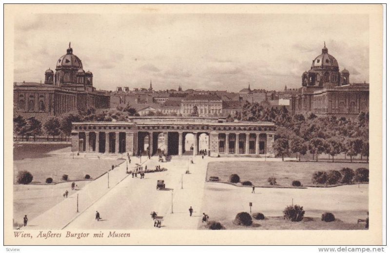 Ausseres Burgtor Mit Museen, Wien, Austria, 1900-1910s