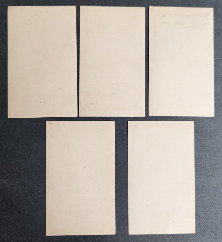 5 ANTIQUE VICTORIAN TRADE CARDS - SHADOW SHOW