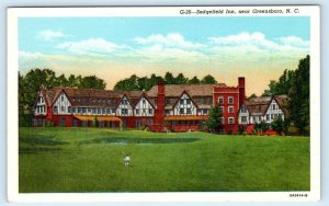 GREENSBORO, North Carolina NC ~ SEDGEFIELD INN 1940s Guilford County Postcard