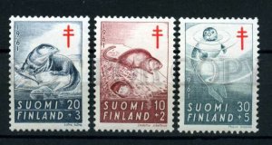 024691 Beavers FINLAND set of 3 stamps MNH#24691