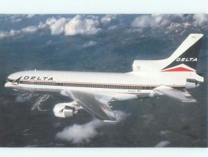 Pre-1980 Postcard Ad DELTA AIR LINES LOCKHEED L-1011 AIRPLANE AC6323@