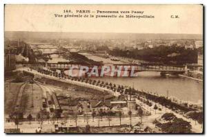 Paris 16 - Panorama to Passy - Vue Generale of Gateway Metropolitan - Old Pos...