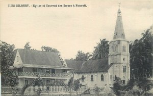 Oceania Gilbert Islands - Eglise et Couvent des Soeurs a NONOUTI