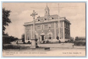 c1905 Post Office Southgate Memorial Annapolis Maryland Antique Vintage Postcard 