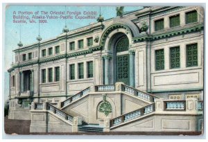 c1910 Portion Oriental Foreign Exhibit Building Alaska Yukon Pacific WN Postcard
