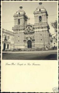 peru, LIMA, Templo de San Francisco (ca. 1940) RPPC