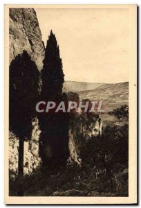 Old Postcard La Douce France Moustiers Sainte Marie view taken valley of the ...