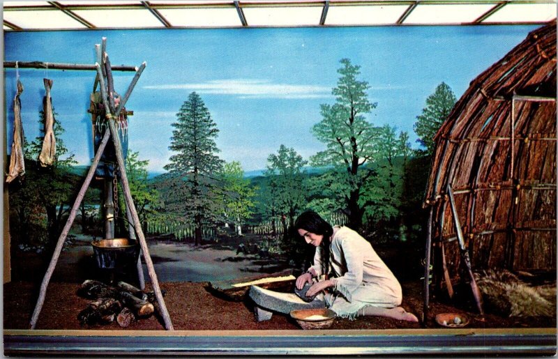 Diorama, Western Reserve Historical Society Cleveland OH Vintage Postcard M03