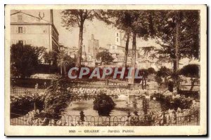 Old Postcard Grasse Public Garden